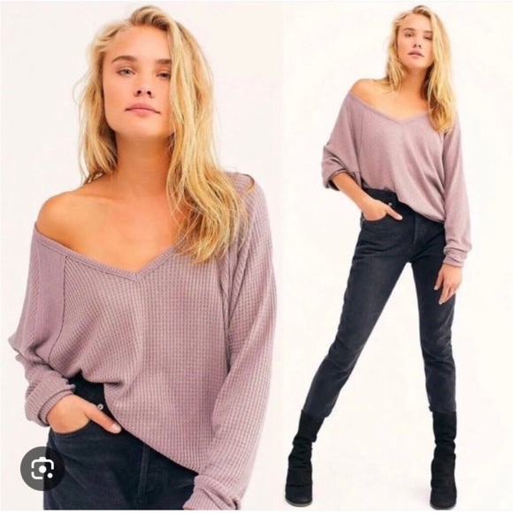 NWT Free People Movement Santa Clara Thermal Long Sleeve Tee - Picture 3 of 13